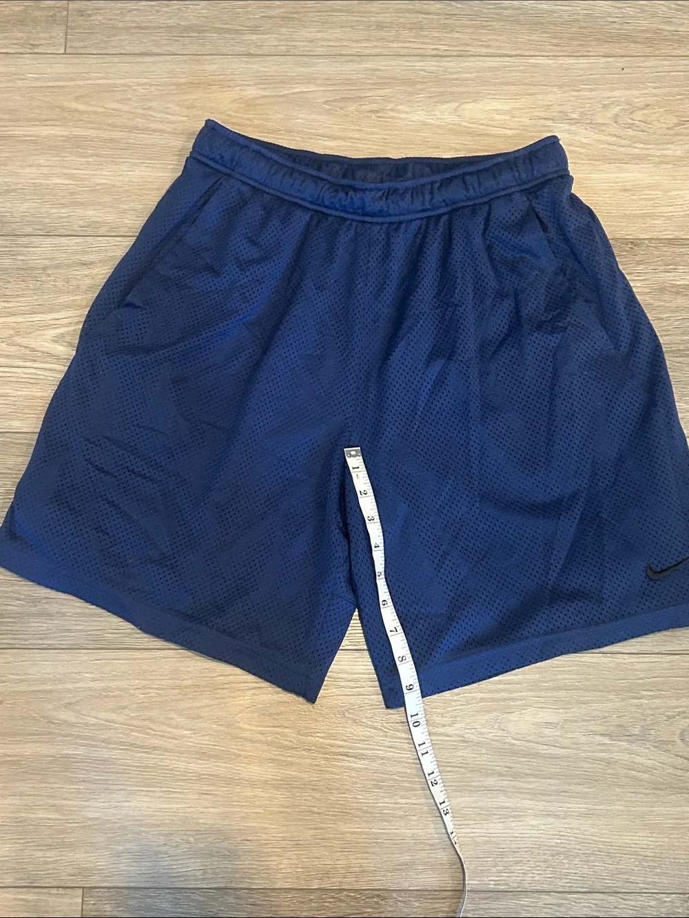 Nike Men's Dark Navy Blue Mesh Athletic Shorts Size Large